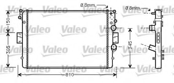 VALEO 734233 Радиатор охлаждения двигателя VALEO для IVECO