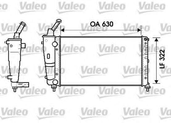 VALEO 734238 Радиатор охлаждения двигателя VALEO для LANCIA
