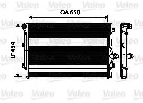VALEO 734333 Радиатор охлаждения двигателя для VOLKSWAGEN BEETLE