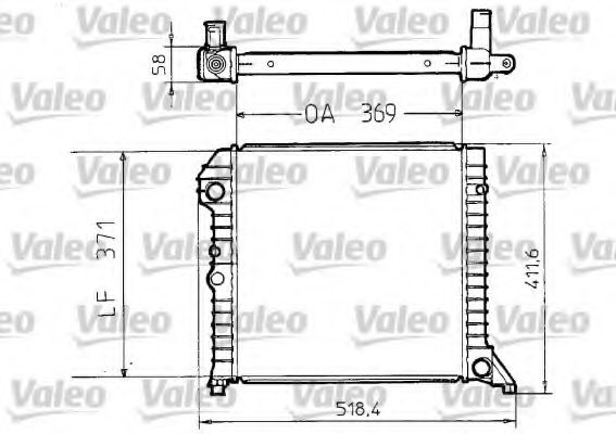 VALEO 810956 Радиатор охлаждения двигателя для VOLVO 440
