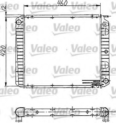 VALEO 810968 Радиатор охлаждения двигателя для VOLVO 940