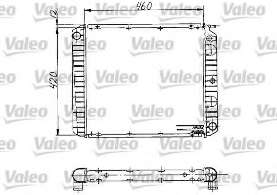VALEO 810970 Радиатор охлаждения двигателя для VOLVO 940