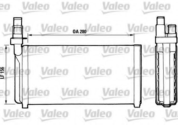 VALEO 811066 Радиатор печки VALEO для FIAT