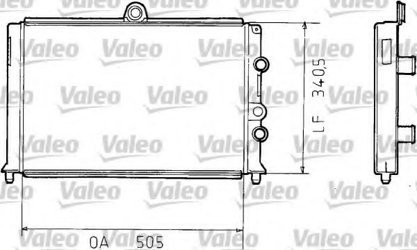 VALEO 811074 Радиатор охлаждения двигателя VALEO для ALFA ROMEO