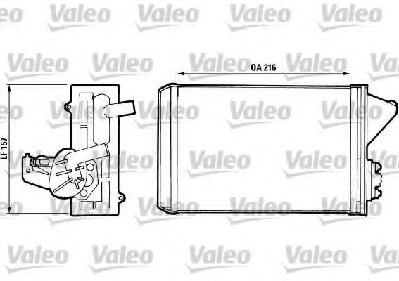 VALEO 811397 Радиатор печки VALEO для FIAT