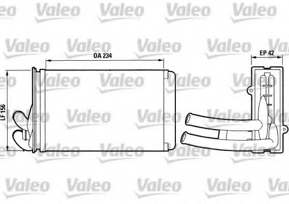 VALEO 812012 Радиатор печки для AUDI CABRIOLET