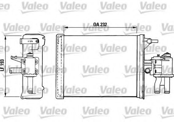 VALEO 812024 Радиатор печки VALEO для FIAT