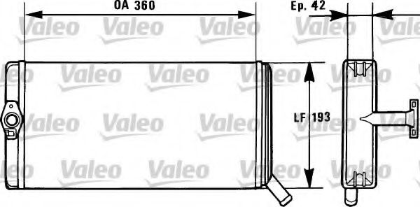VALEO 812026 Радиатор печки для RENAULT TRUCKS