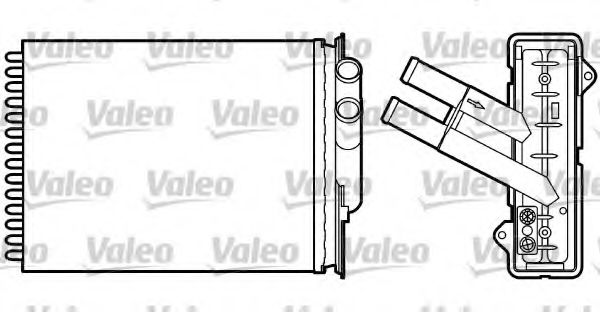 VALEO 812049 Радиатор печки для CHRYSLER VISION