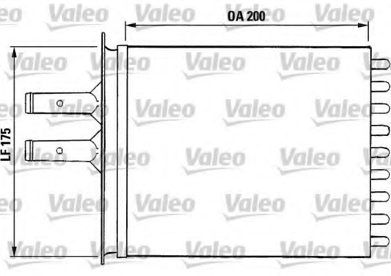 VALEO 812081 Радиатор печки VALEO для FIAT