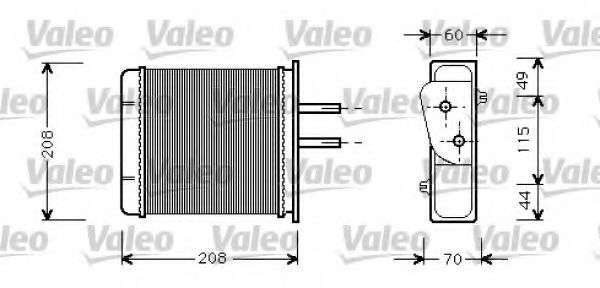 VALEO 812145 Радиатор печки VALEO для FIAT