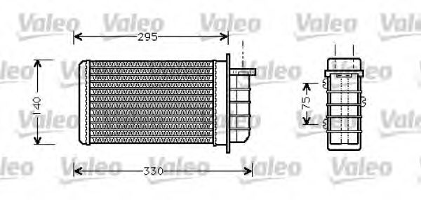 VALEO 812281 Радиатор печки VALEO для FIAT