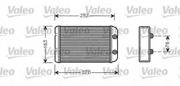 VALEO 812329 Радиатор печки VALEO для FIAT