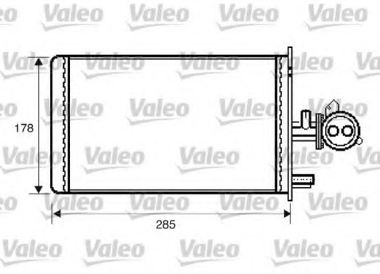 VALEO 812337 Радиатор печки VALEO для FIAT