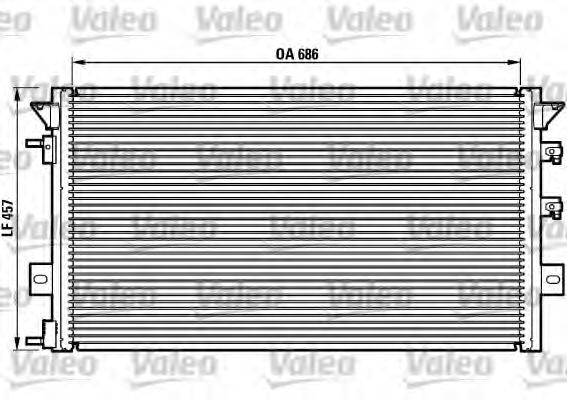 VALEO 817073 Радиатор кондиционера для CHRYSLER