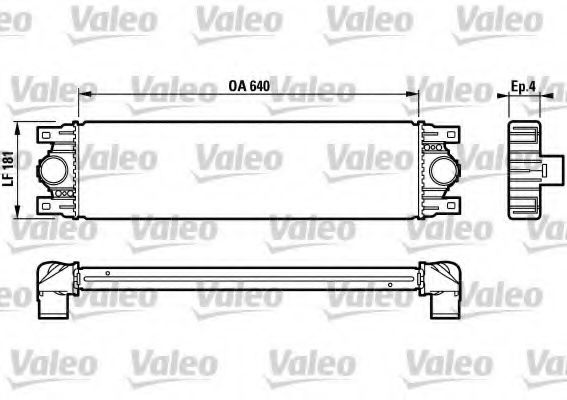VALEO 817115 Интеркулер VALEO для OPEL
