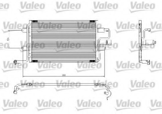 VALEO 817244 Радиатор кондиционера для SKODA
