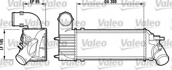 VALEO 817437 Интеркулер для PEUGEOT