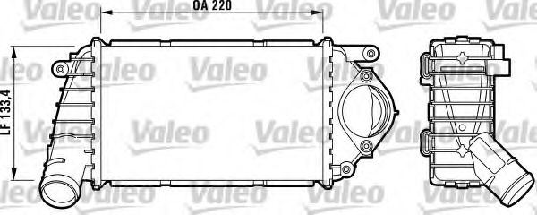 VALEO 817486 Интеркулер для SEAT AROSA