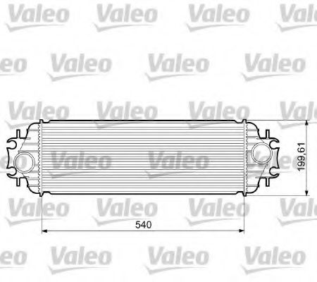 VALEO 817554 Интеркулер VALEO для OPEL