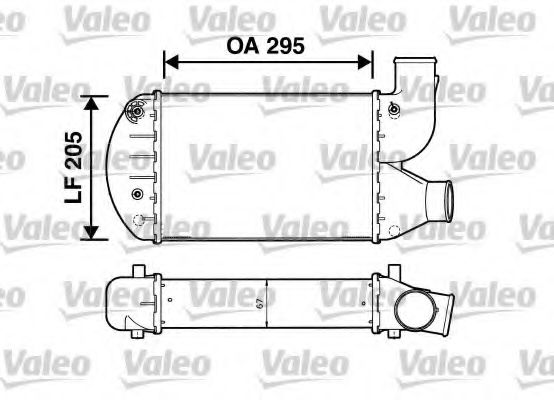 VALEO 817626 Интеркулер VALEO для FIAT
