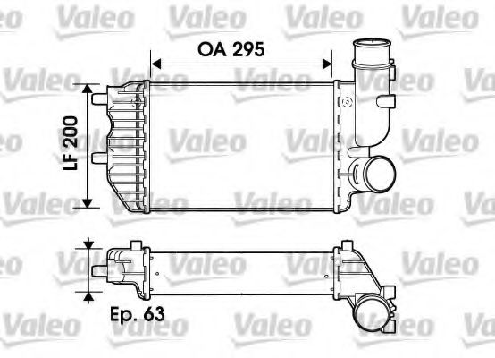VALEO 817632 Интеркулер VALEO для FIAT