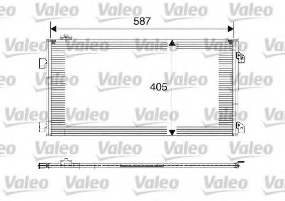 VALEO 817646 Радиатор кондиционера VALEO для RENAULT