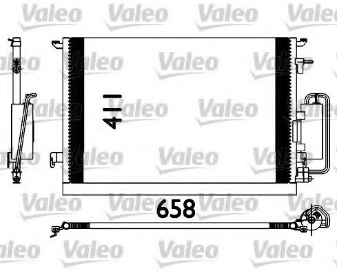 VALEO 817647 Радиатор кондиционера для SAAB