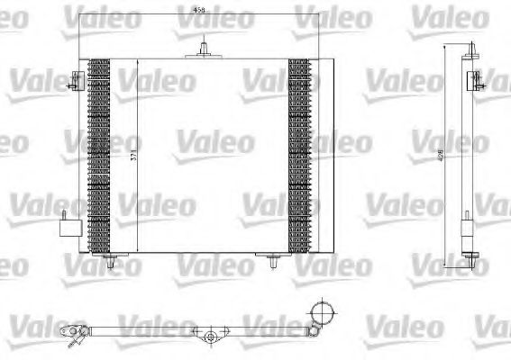 VALEO 817663 Конденсатор, кондиционер VALEO 817663 Конденсатор, кондиционер
