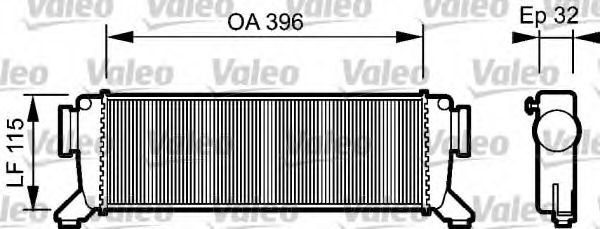 VALEO 817759 Интеркулер для MERCEDES-BENZ VANEO