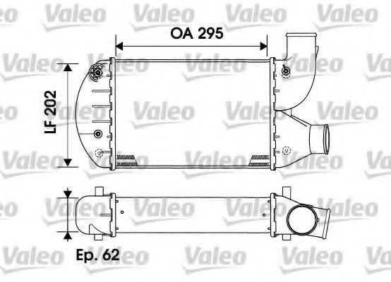 VALEO 817883 Интеркулер VALEO для FIAT