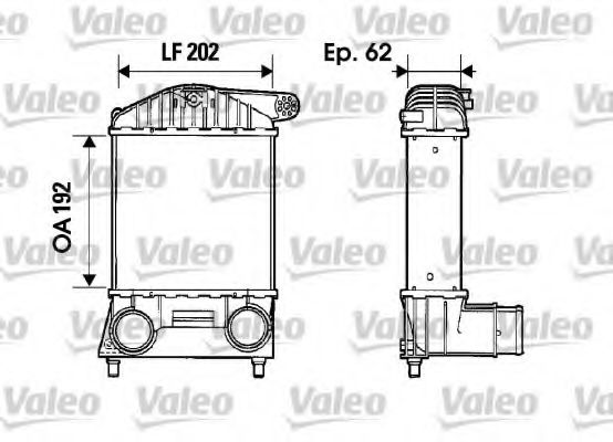 VALEO 817884 Интеркулер VALEO для FIAT