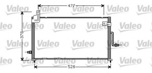 VALEO 818060 Радиатор кондиционера для CHEVROLET