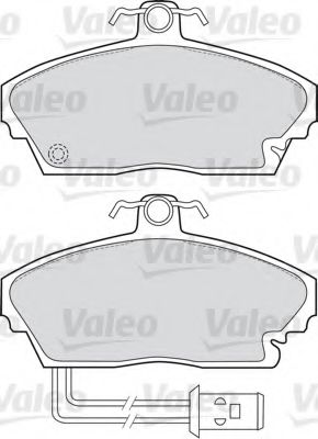 VALEO 551606 Комплект тормозных колодок, дисковый тормоз VALEO 551606 Комплект тормозных колодок, дисковый тормоз