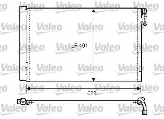 VALEO 814011 Радиатор кондиционера VALEO 