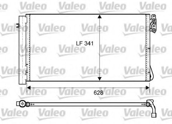 VALEO 814012 Радиатор кондиционера VALEO 