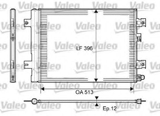 VALEO 814077 Радиатор кондиционера для DACIA