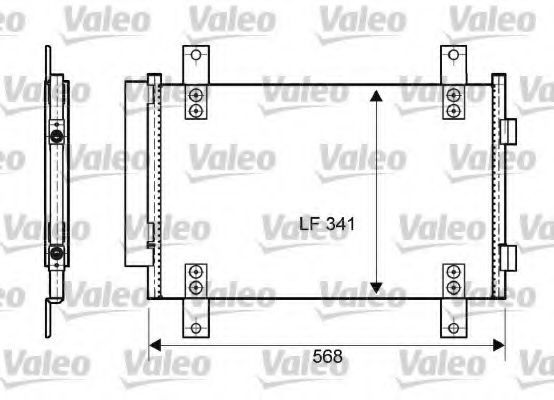 VALEO 814081 Радиатор кондиционера VALEO 