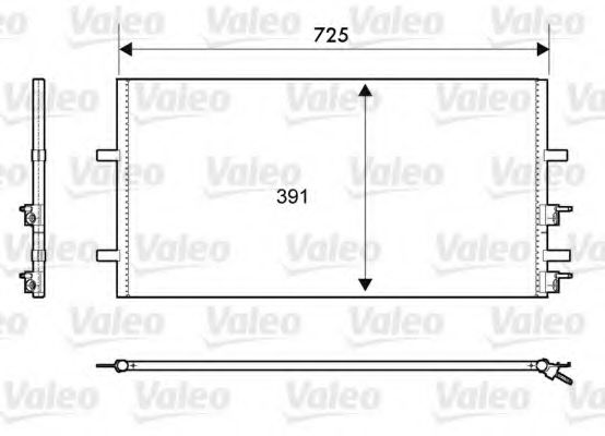 VALEO 814087 Радиатор кондиционера VALEO 