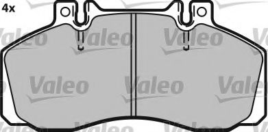 VALEO 541655 Тормозные колодки VALEO для MERCEDES-BENZ