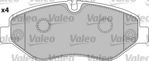 VALEO 541734 Тормозные колодки VALEO для IVECO