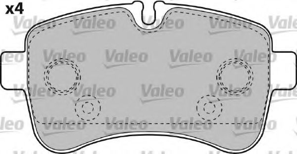 VALEO 541735 Тормозные колодки VALEO для IVECO