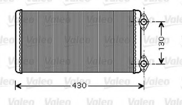 VALEO 812346 Радиатор печки для MAN