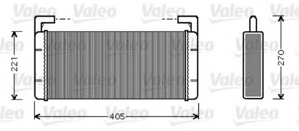 VALEO 812349 Радиатор печки для RENAULT TRUCKS