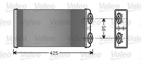 VALEO 812350 Радиатор печки для MAN
