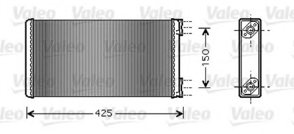 VALEO 812351 Радиатор печки для MAN