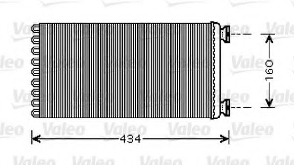 VALEO 812352 Радиатор печки для MAN