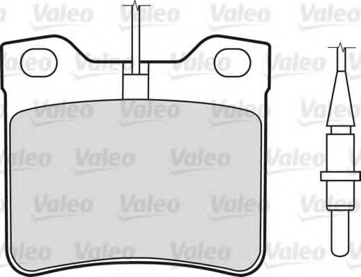 VALEO 540805 Тормозные колодки VALEO для MERCEDES-BENZ