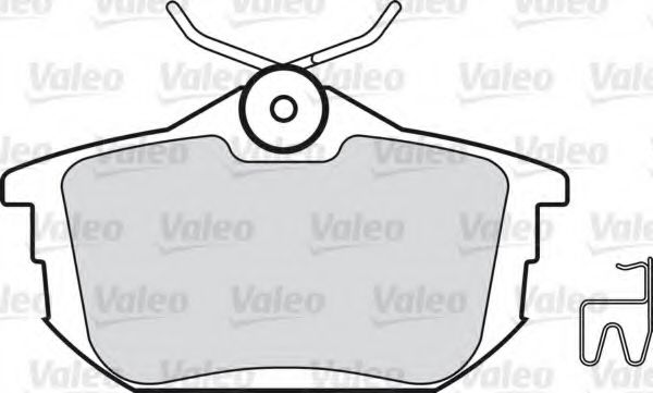 VALEO 598319 Тормозные колодки VALEO для SMART