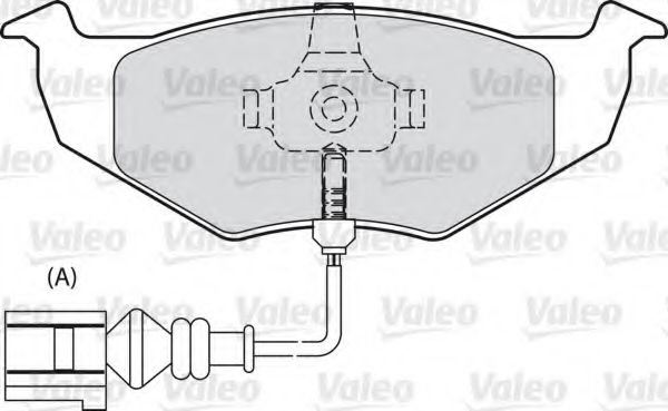 VALEO 598805 Тормозные колодки для VOLKSWAGEN